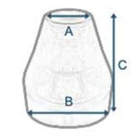 DUWT® Latex Knöchelmanschette Konisch für Trockentauchanzug in medium/large