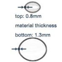 DUWT® Latex Armmanschette Slim Lang Konisch für Trockentauchanzug in medium/large DD (Double Dip)