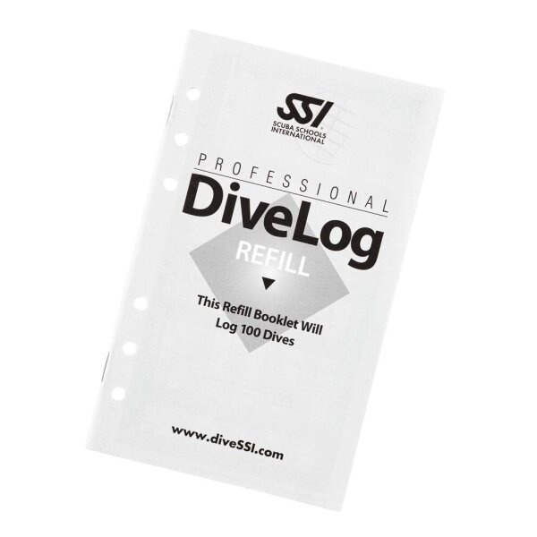 SSI LOG INSERT Dive Pro refill (100 dives) DE
