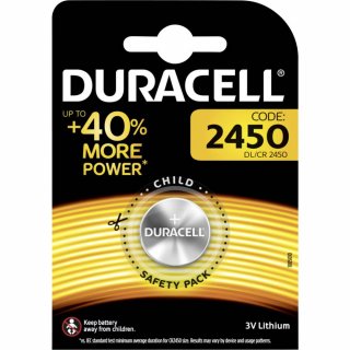Duracell Batterie Elektronik 2450 Lithiumknopfzelle (CR2450) 3,0V 1St