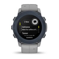 GARMIN® DESCENT™ G1 Hellgrau/Stahlblau mit Silikon-Wechselarmband 22 mm