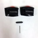 ATOMIC Mask Buckle Set w/Pins, Black/Red