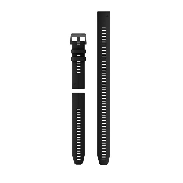 Garmin® QuickFit®-Armband 22 mm Silikon Schwarz + Verlängerungsarmband XXL G1