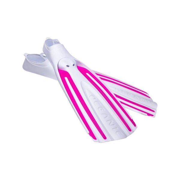 OCEANIC VIPER 2 FIN FF, WHITE/PINK