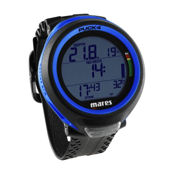 MARES PUCK 4 Computer BKBL Black/Blue B-Ware