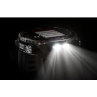 Garmin® Descent™ Mk3i - 51 mm, Silbernes und schwarzes PVD-Titan mit schwarzem/dunkelgrauem Silikonarmband