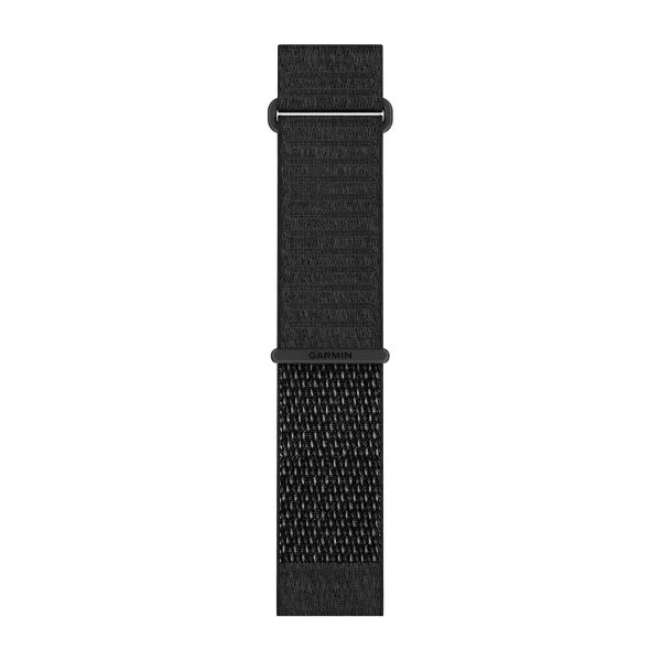 Garmin® QuickFit®-Armband 26 mm ComfortFit Textil, Schwarz, Kurz