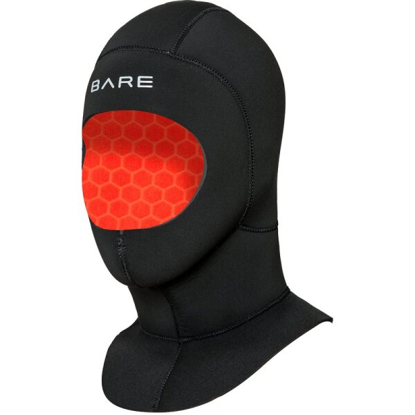 BARE 7mm Ultrawarmth Coldwater Hood Haube, Black - L