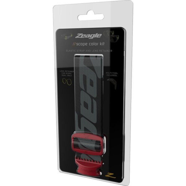 Zeagle Scope Elastik-Maskenband Farb-Kits rot ELASTIC STRAP RED COLOR KIT